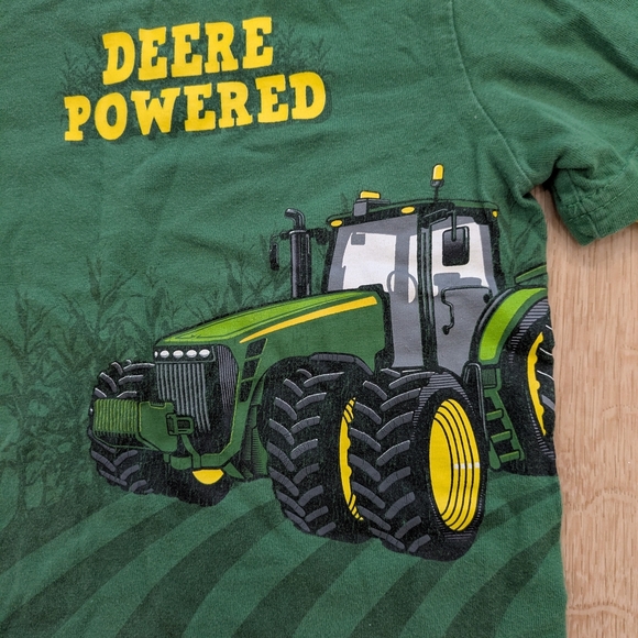 John Deere Green and Yellow Long Sleeve Kids Tee - Picture 4 of 4
